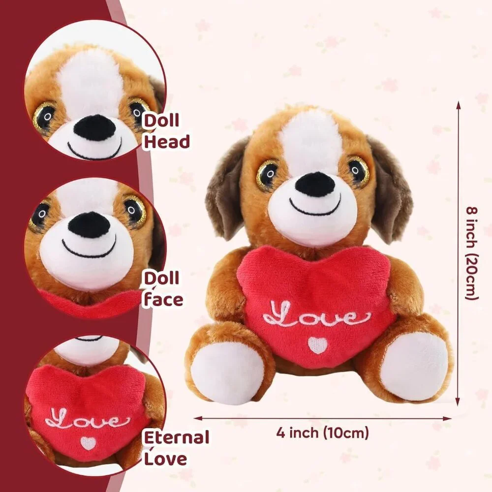 Sew Butiful Plush Puppies Birthday Gift for Couples or Kids for Him
